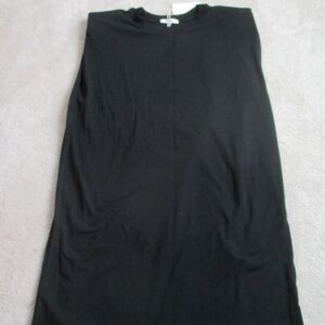 Z SUPPLY Women's Sleeveless Shirt Dress Black Cotton Size Extra Large
